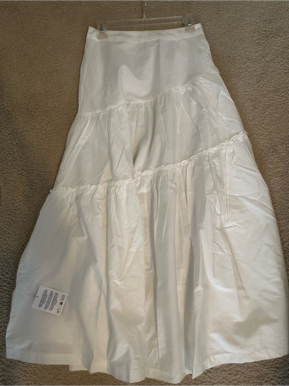 ASOS White Tiered Maxi Skirt - Flowing Summer Style